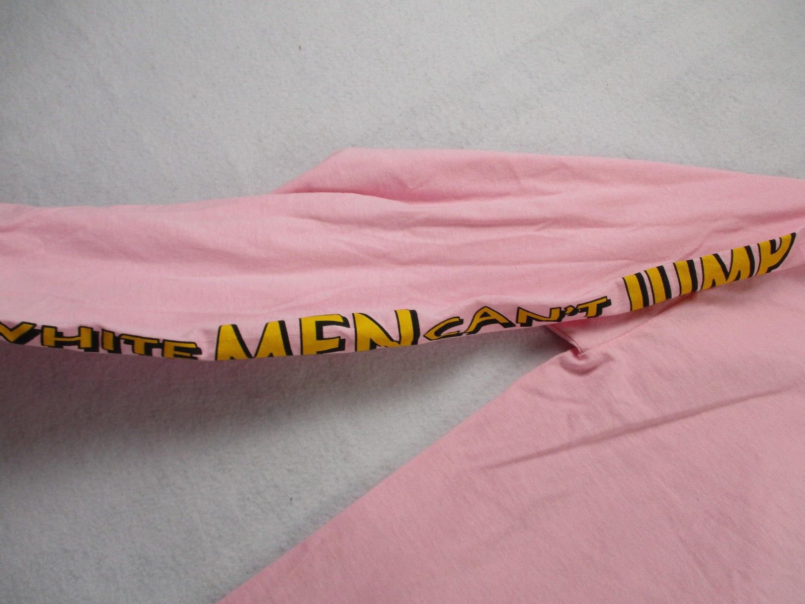 White Men Can't Jump Shirt Mens Large Pink Long Sleeve Movie Tee Rue21 1349503