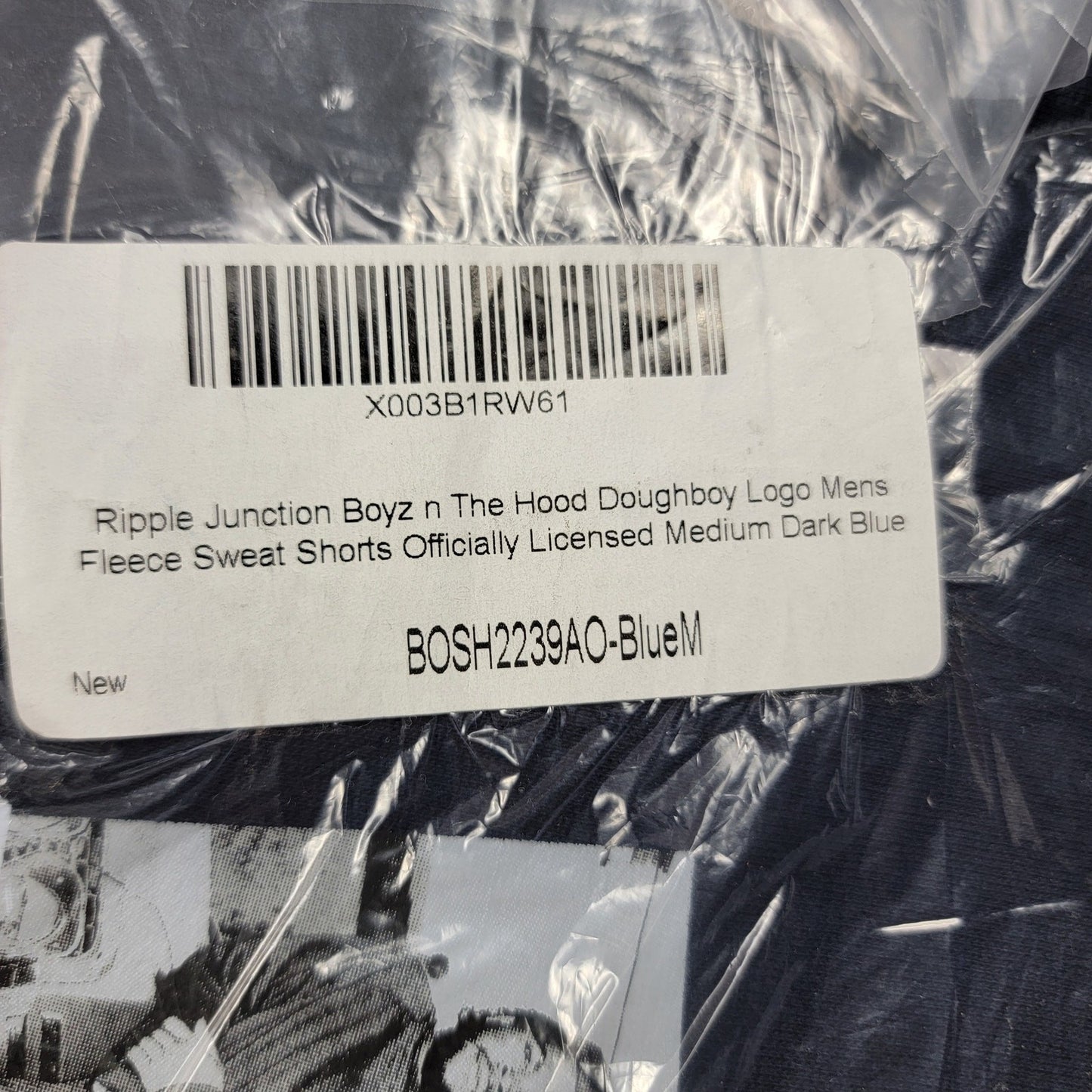 Boyz n The Hood Doughboy Shorts Ripple Junction Mens Fleece Sweat Shorts M Blue2