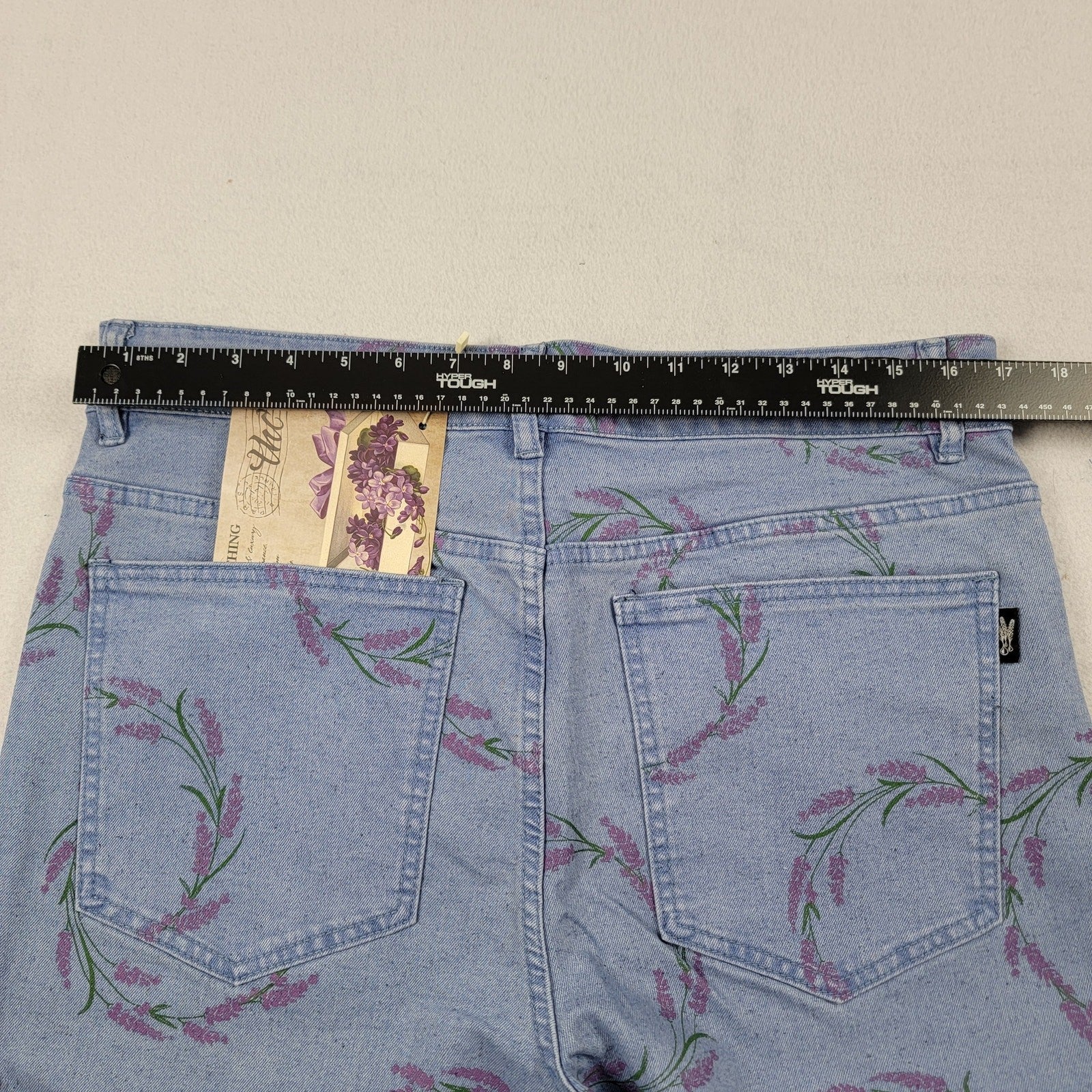 The Hideout Clothing Valensole Lavender Circle Jeans Sz 34 (XL)6