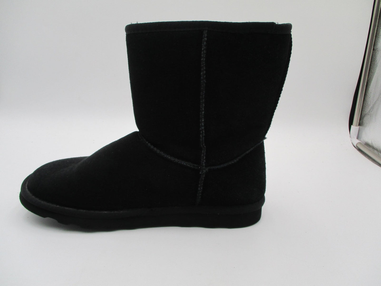 Time And Tru Boots Womens Size 10W Black Leather Shearling Lined Winter Snow2