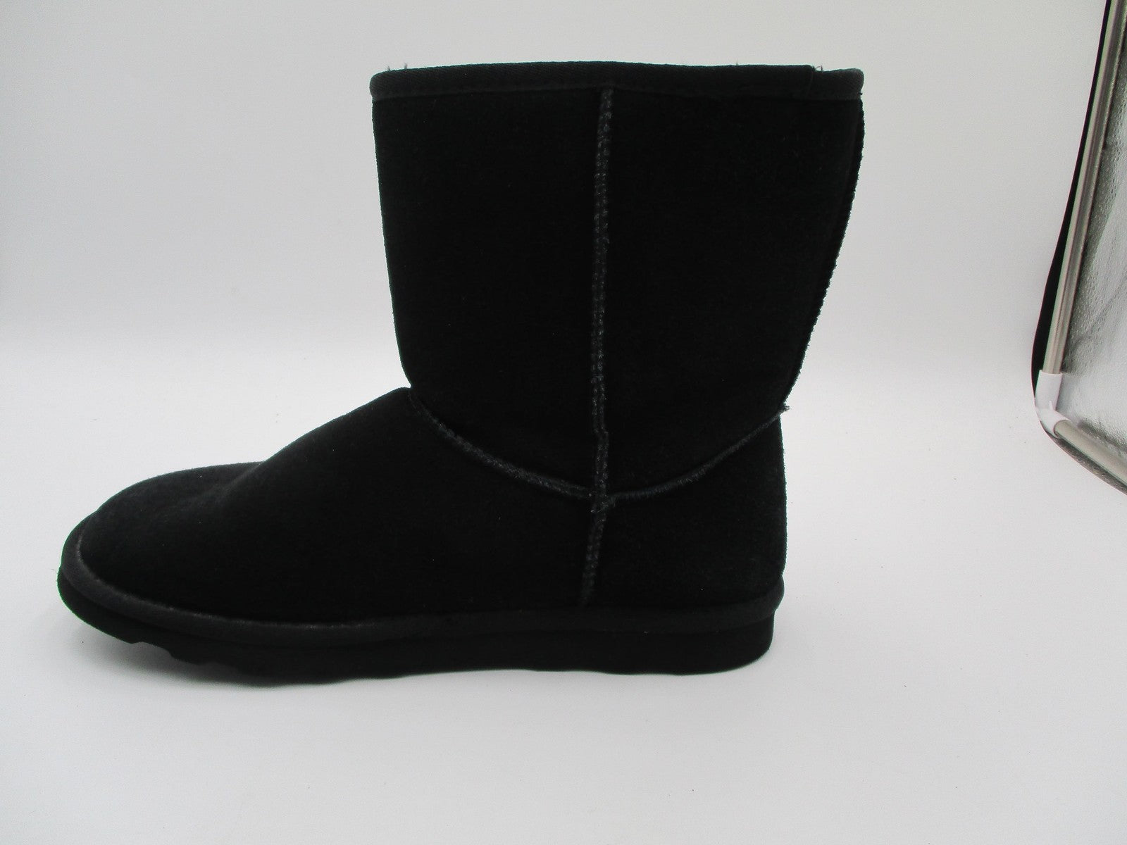 Time And Tru Boots Womens Size 10W Black Leather Shearling Lined Winter Snow2