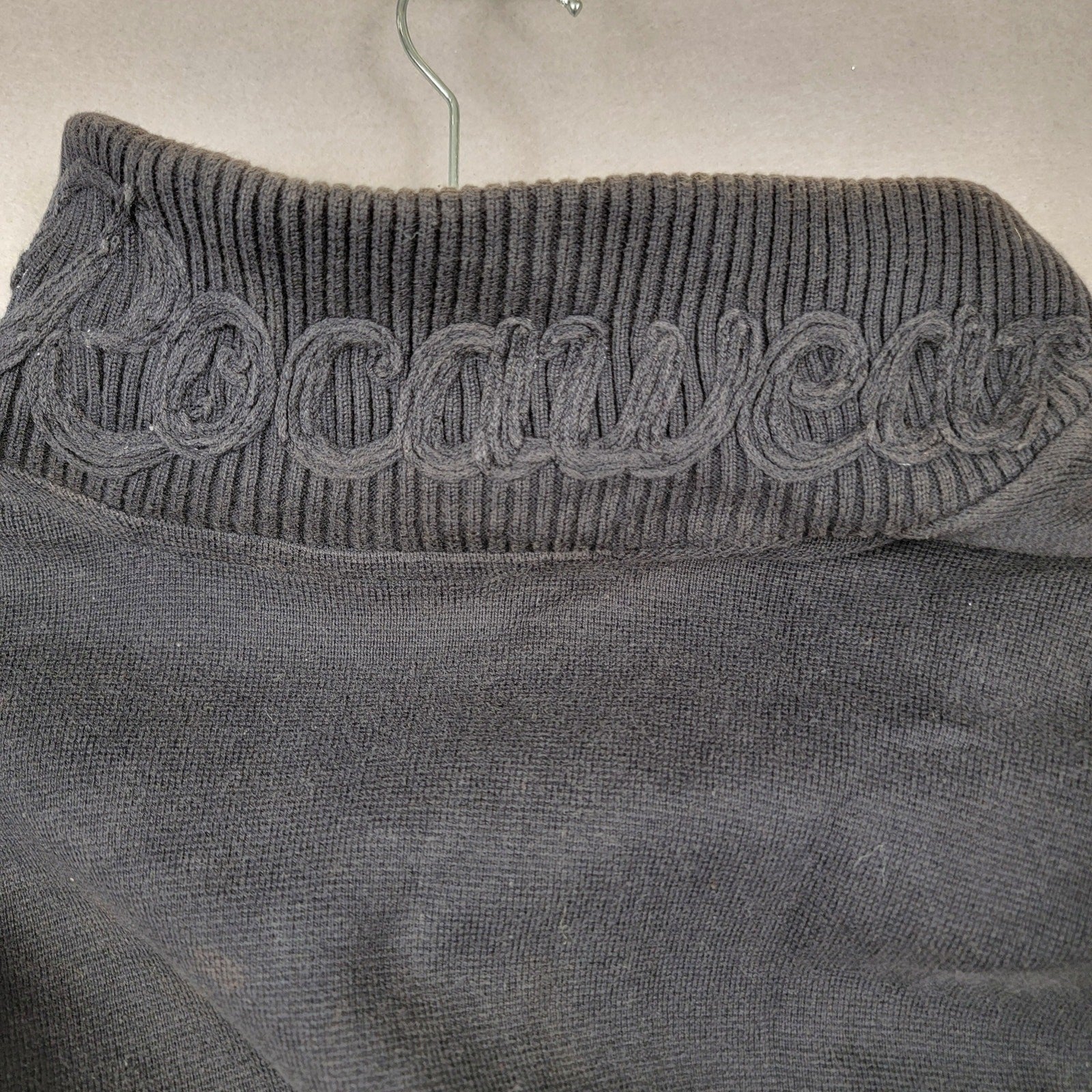 Rocawear R+ Men's XL Blue ButtonUp Sweater Cardigan Knit Jacket Streetwear 0818