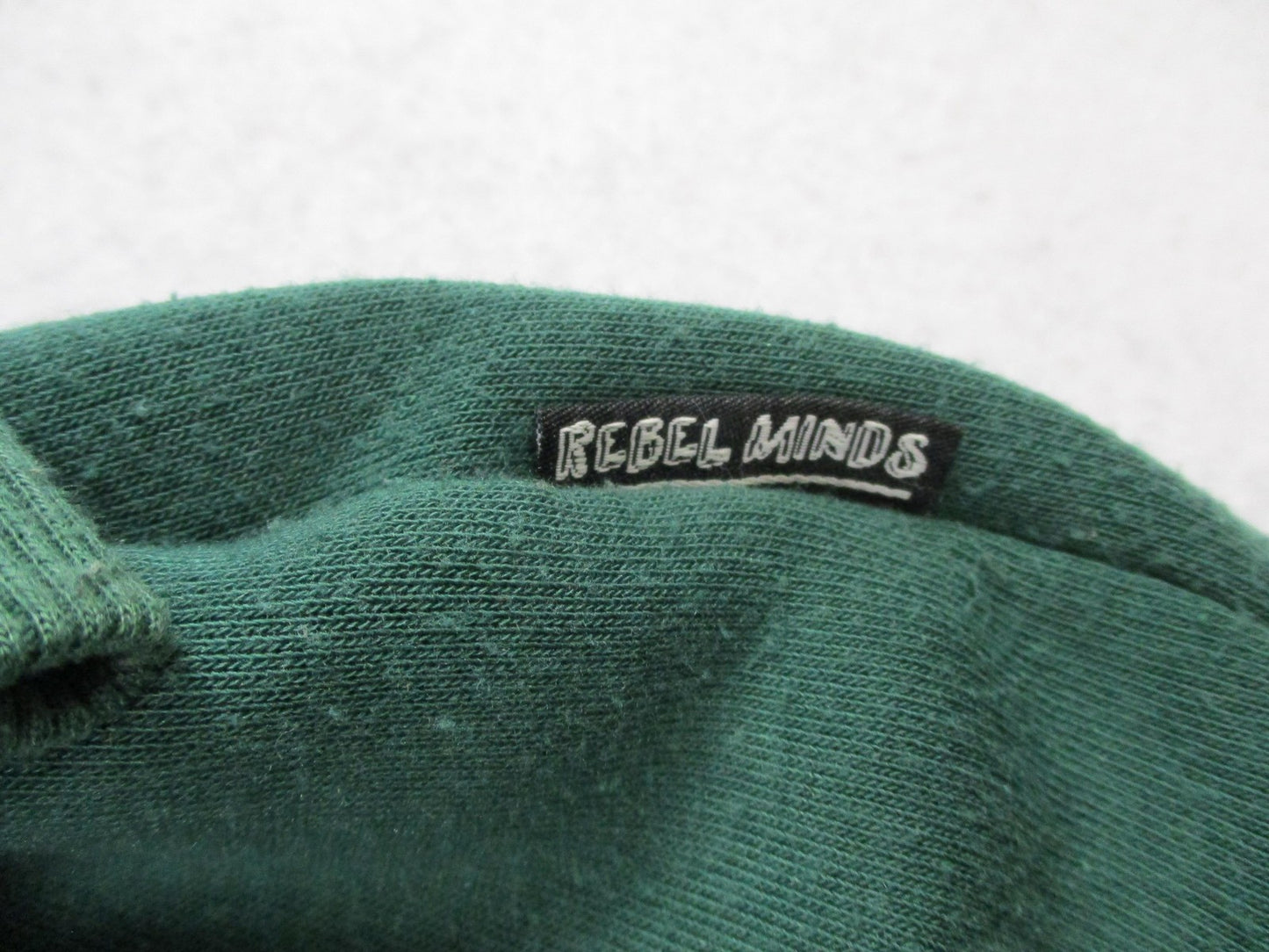 Rebel Minds Hoodie Mens XL Green Pullover Sweatshirt Fearless Rhinestone Graphic7