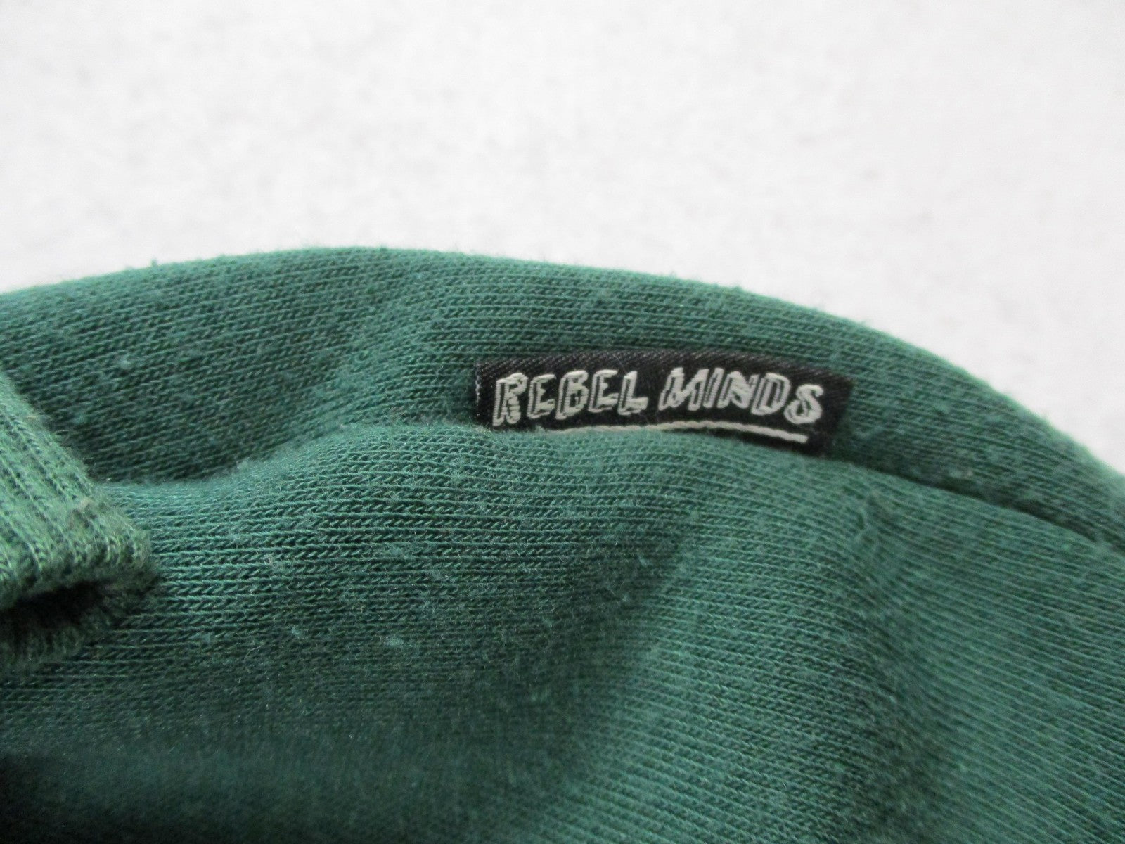 Rebel Minds Hoodie Mens XL Green Pullover Sweatshirt Fearless Rhinestone Graphic7