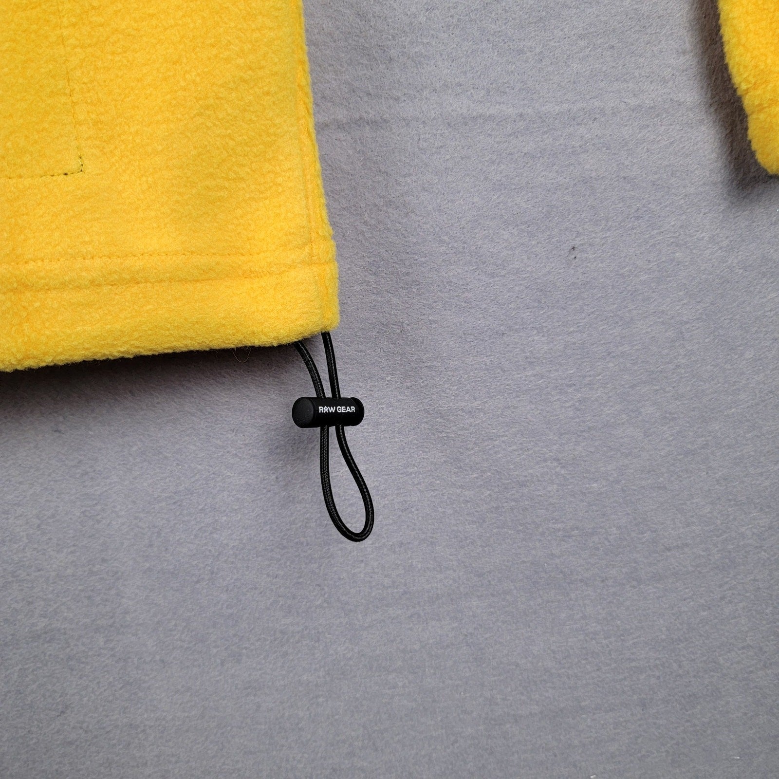 RawGear Oversized Pullover 1/3 Zip Fleece Jacket Yellow Sz M6
