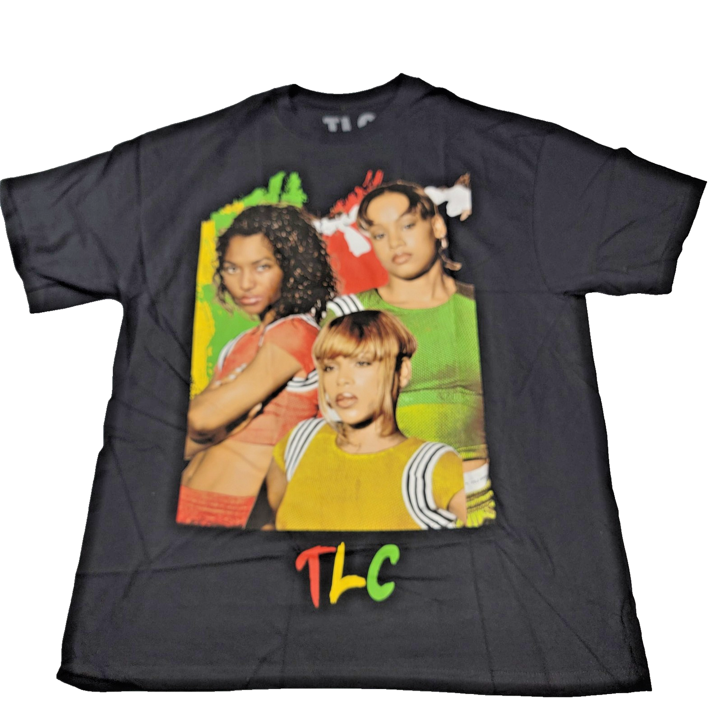 TLC Shirt Mens Large Black Graphic Tee 2021 Tour Music Hip Hop Unisex