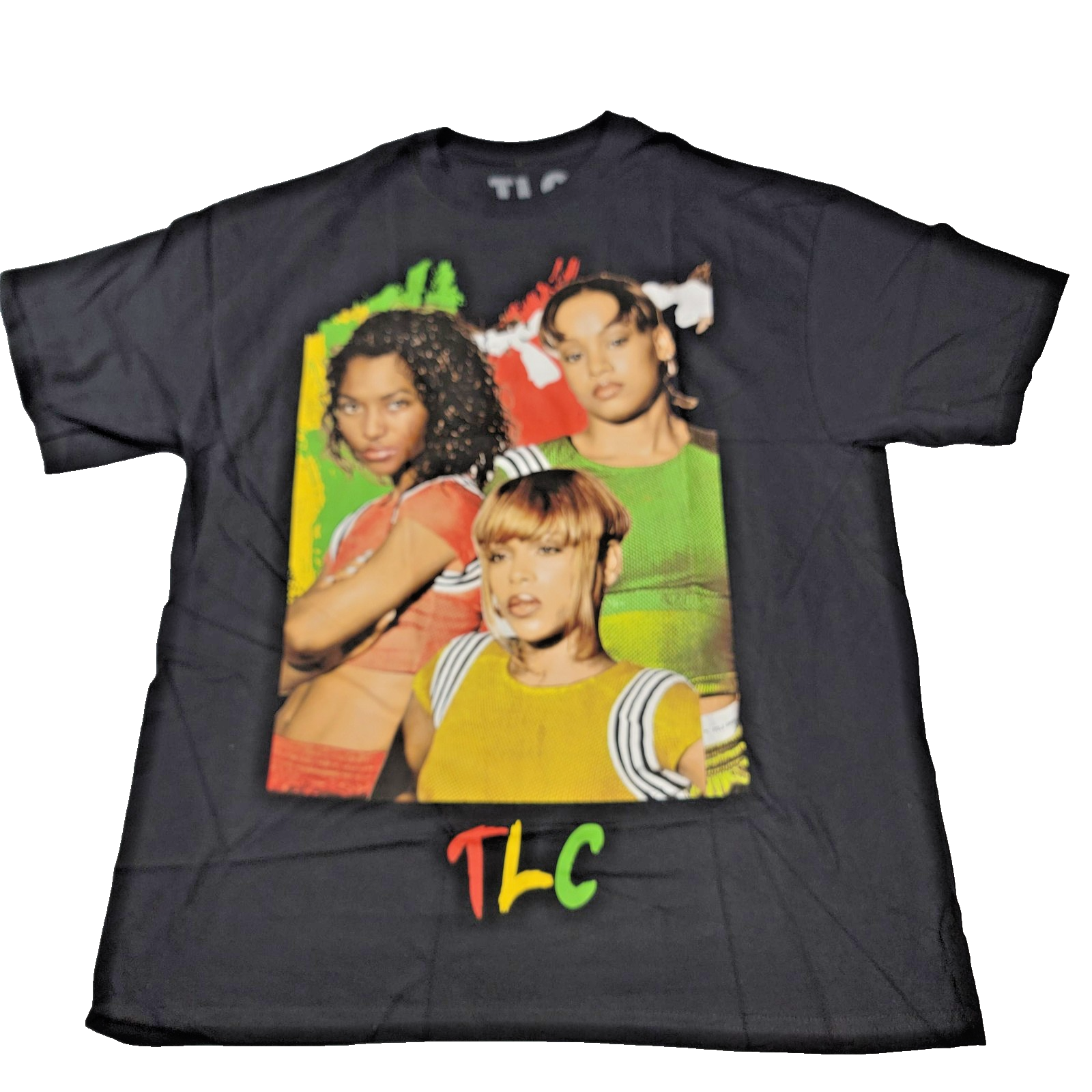 TLC Shirt Mens Large Black Graphic Tee 2021 Tour Music Hip Hop Unisex