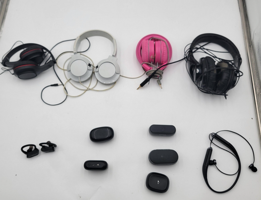Mixed Lot Headphones Earbuds Skullcandy Shure Philips Sol Republic Parts Repair0