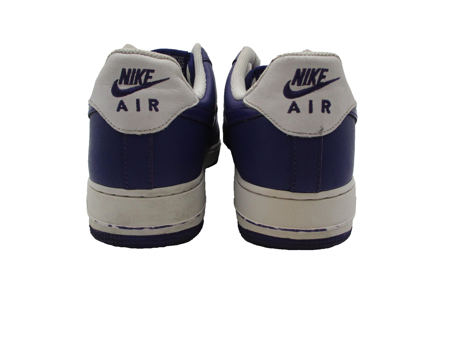 Nike Air Force 1 Shoes Mens Size 10 Purple White Low Court Purple Sneakers 1K55