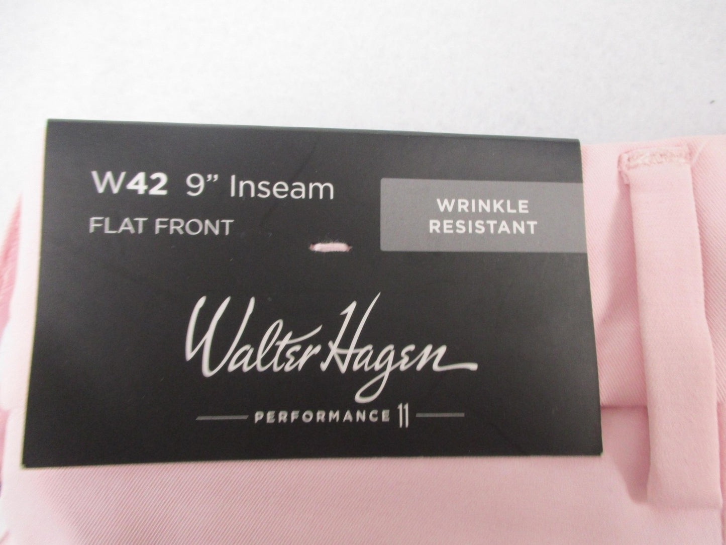 Walter Hagen Golf Shorts Mens 42 Pink Tulip 9 Inseam Stretch Wrinkle Resist 12266