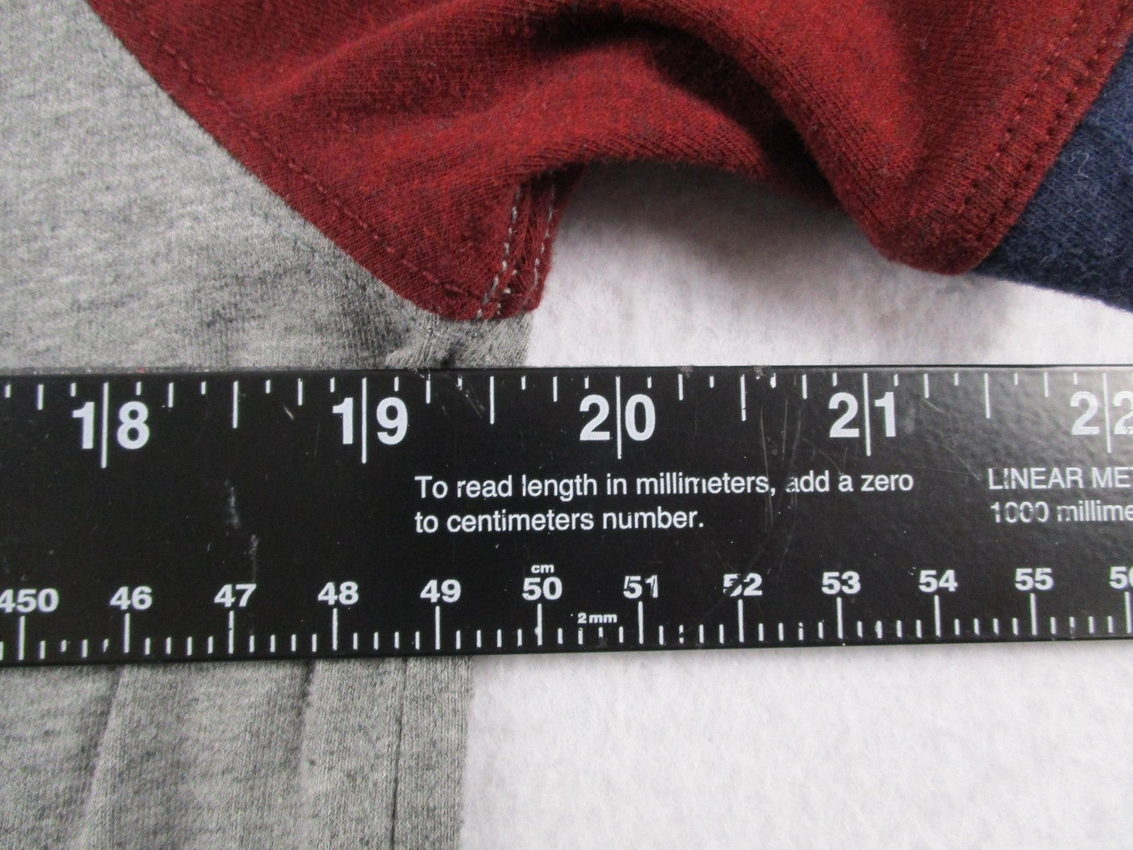 American Eagle Outfitters Shirt Mens Small Gray Maroon Flex Raglan Henley Tee6