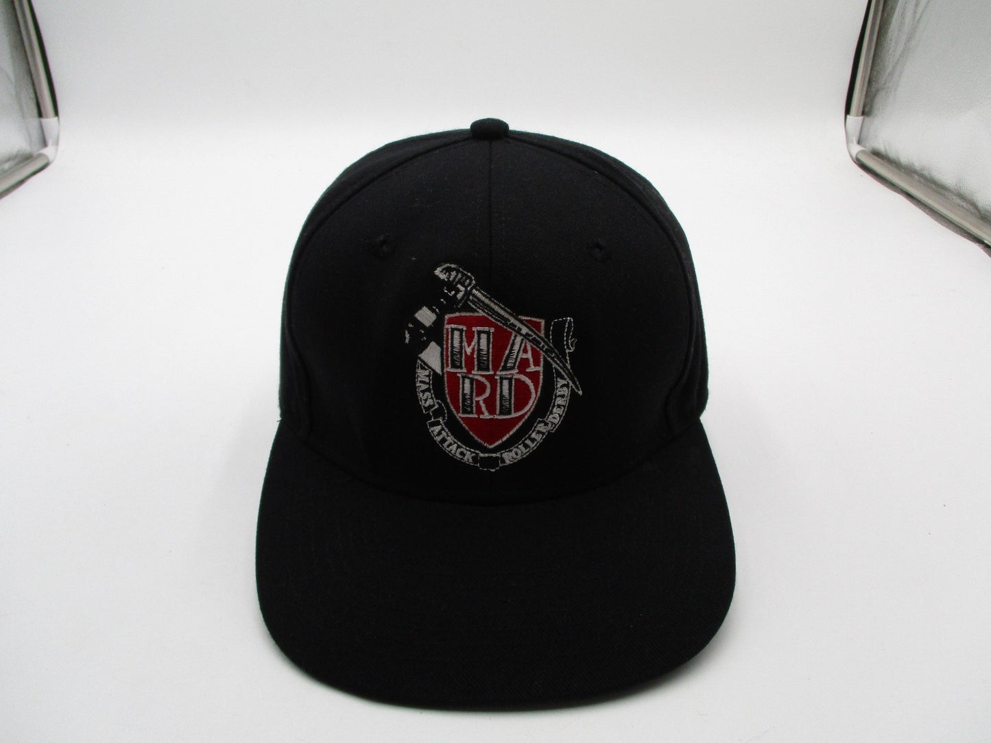 Mass Attack Roller Derby Hat Cap Snap Back One Size Black Mens Headmost0