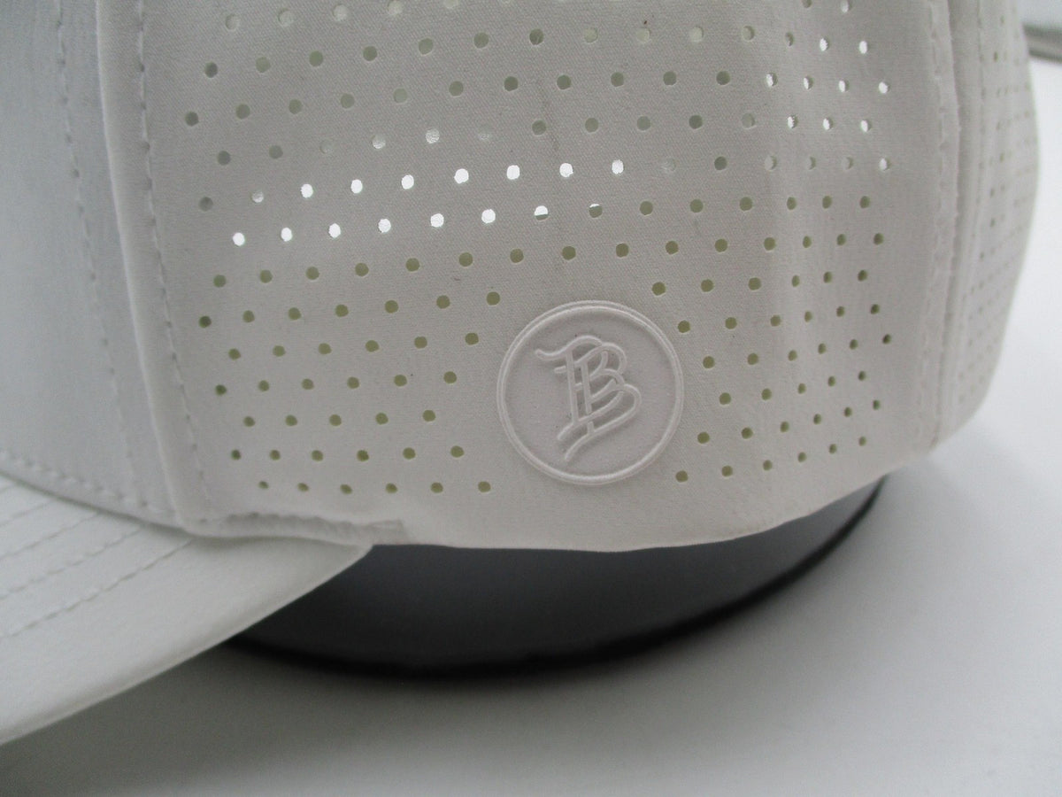 Branded Bills Hat Cap Snap Back Mens One Size White Elite Curved BB Logo2