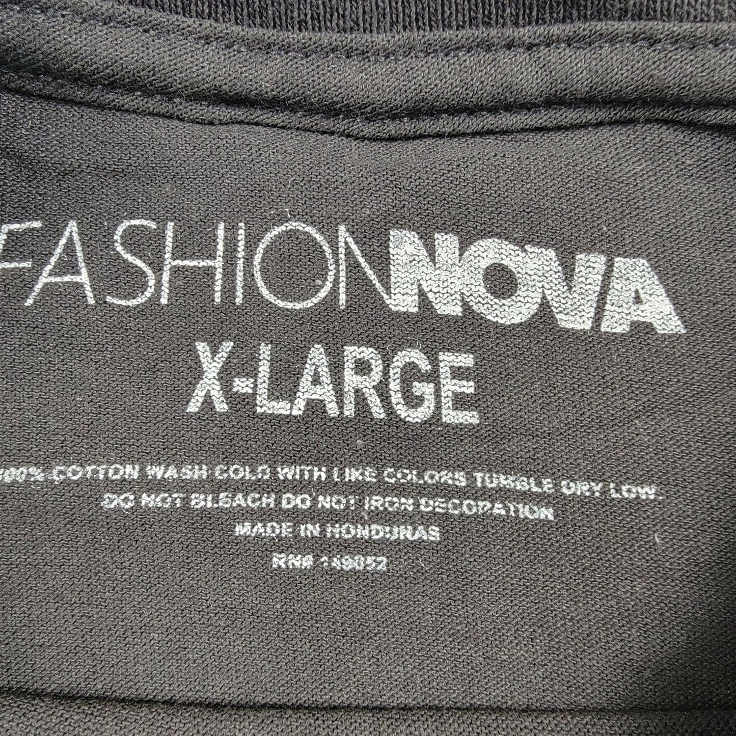 FashionNova 'Just a Good Mom with a Hood Playlist' Black Short Sleeve Tee Sz XL2