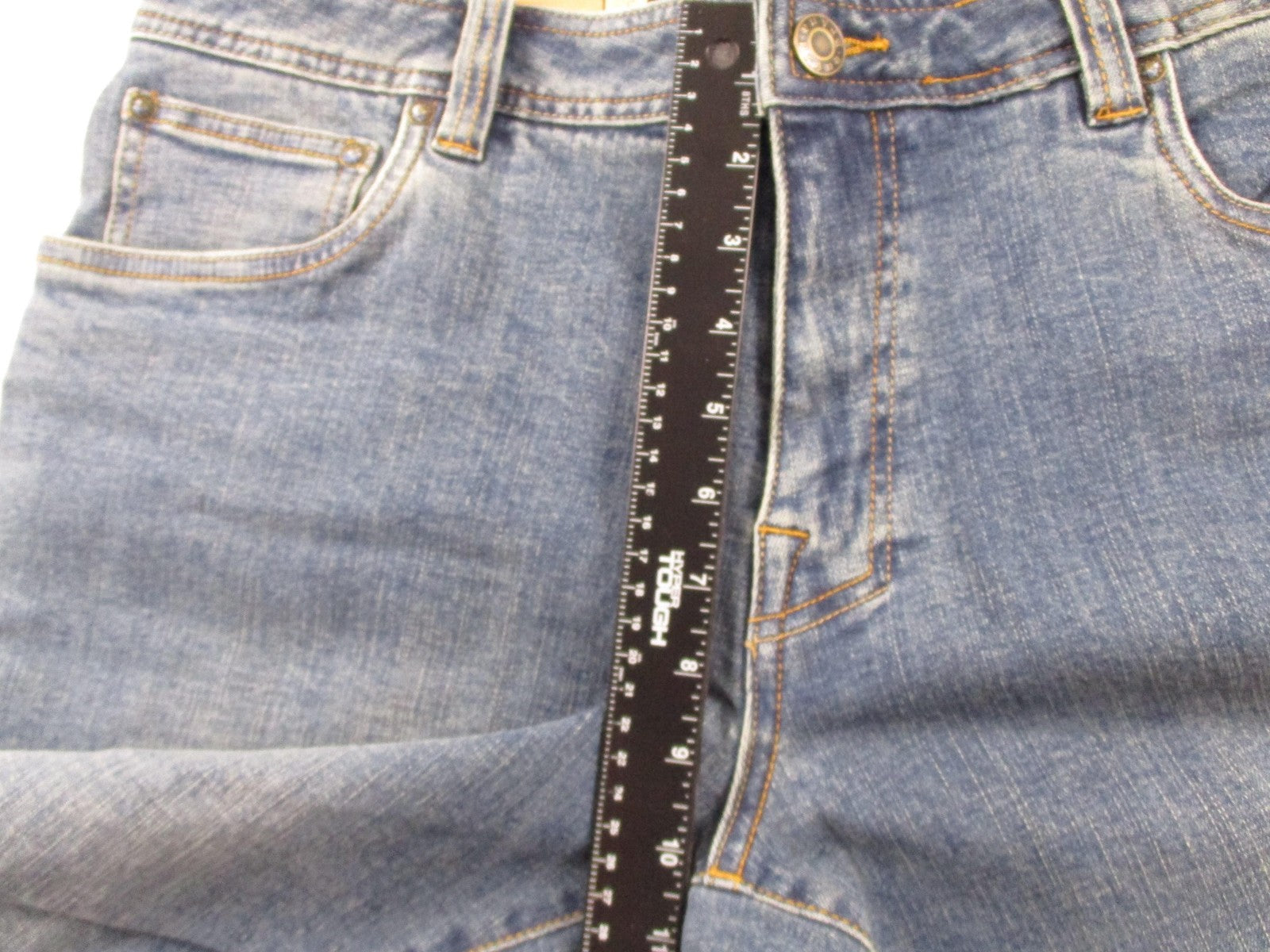 PrAna Axiom Jeans Mens 34x30 Blue Antique Stone Wash Straight Leg Stretch Denim7