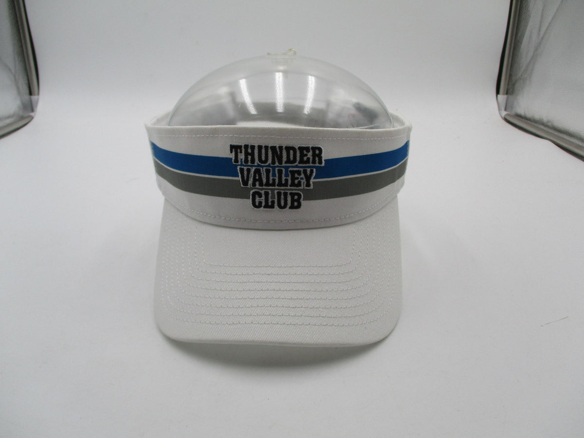 Thunder Valley Club Hat Cap Visor One Size White NHRA Drag Racing Mens SMI 20210