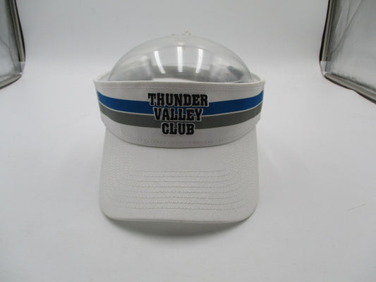 Thunder Valley Club Hat Cap Visor One Size White NHRA Drag Racing Mens SMI 20210