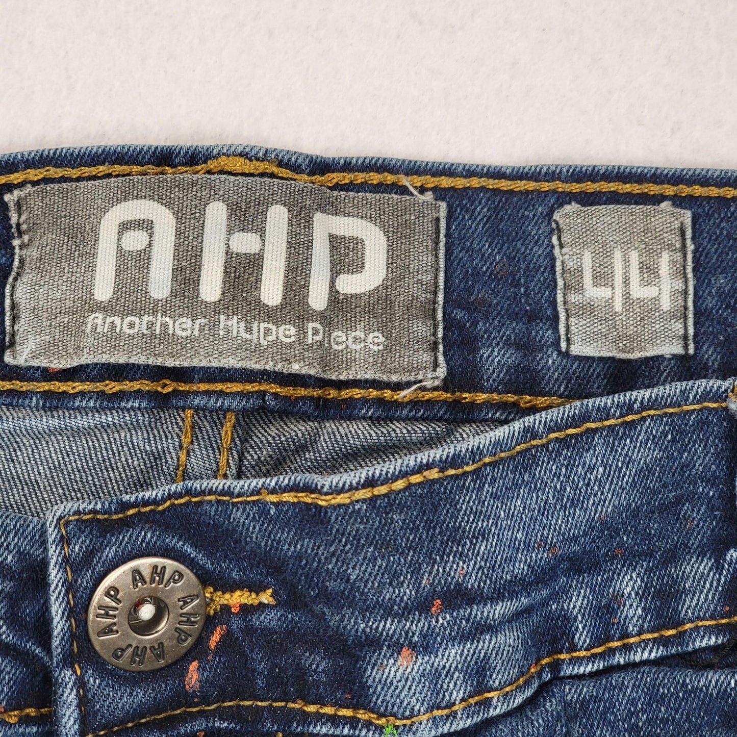 Another Hype Piece Jeans Men's 44x33 Distressed Ripped Paint Splatter
