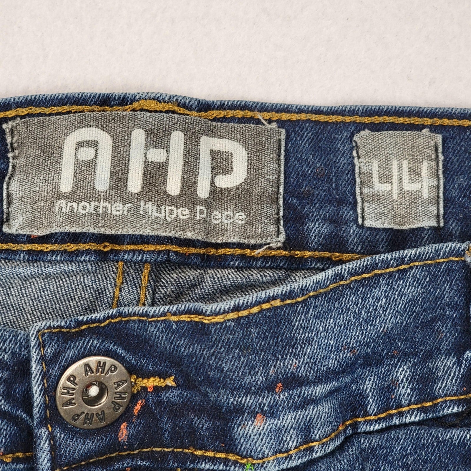 Another Hype Piece Jeans Men's 44x33 Distressed Ripped Paint Splatter