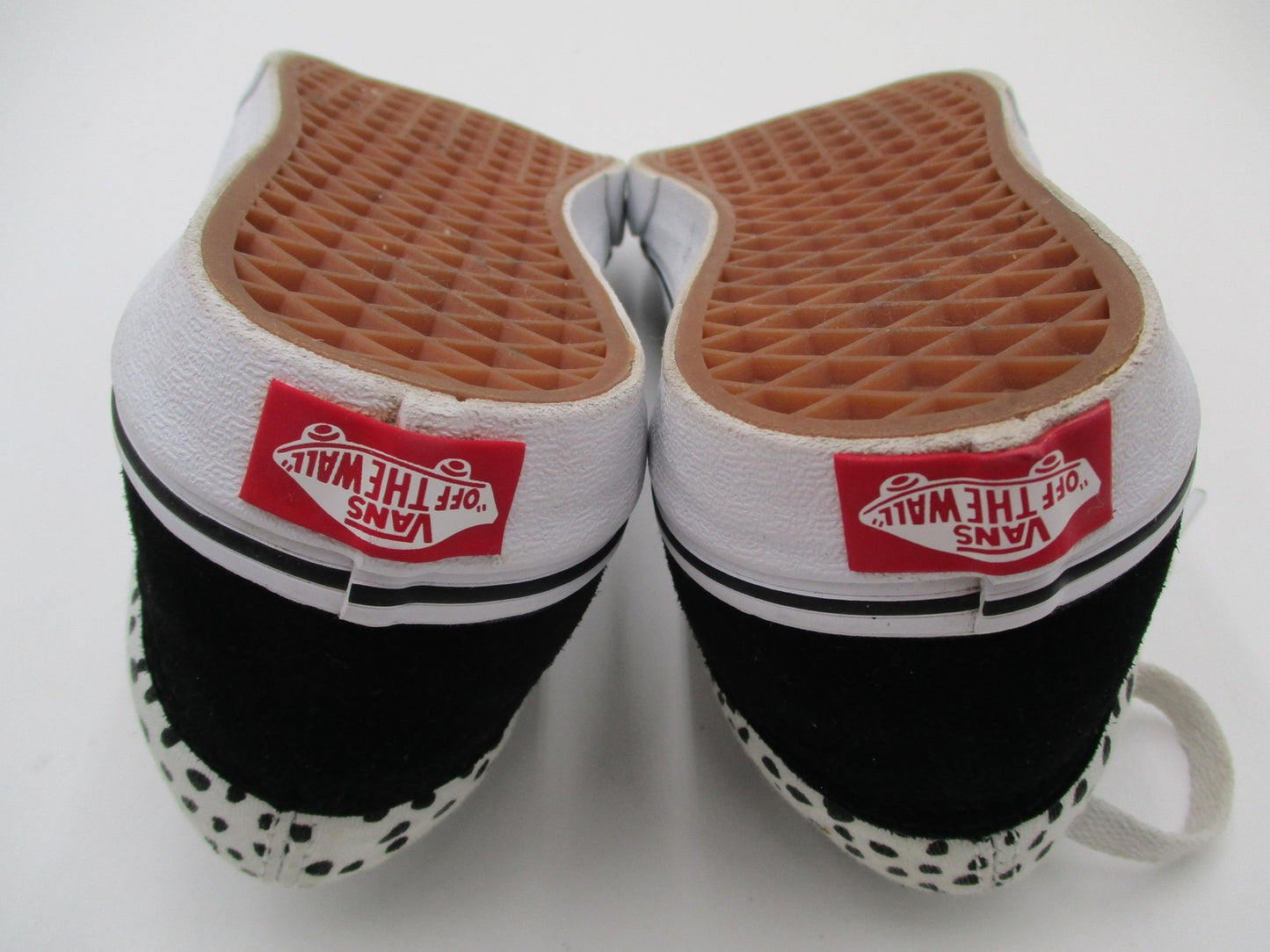Vans Dalmatian Spot Print Shoes Kids Size 6 Black White Suede Sneakers11