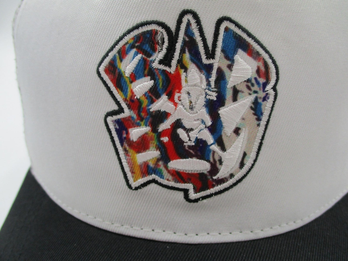 Notorious BIG Bad Boy Records Hat Cap Snap Back Men OSFM White Headgear Classics5