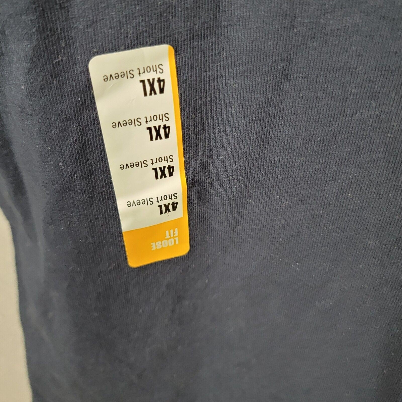 CARHARTT Men's TShirt 4XL Navy Loose Fit Henley Pockets Cotton TK0084M
