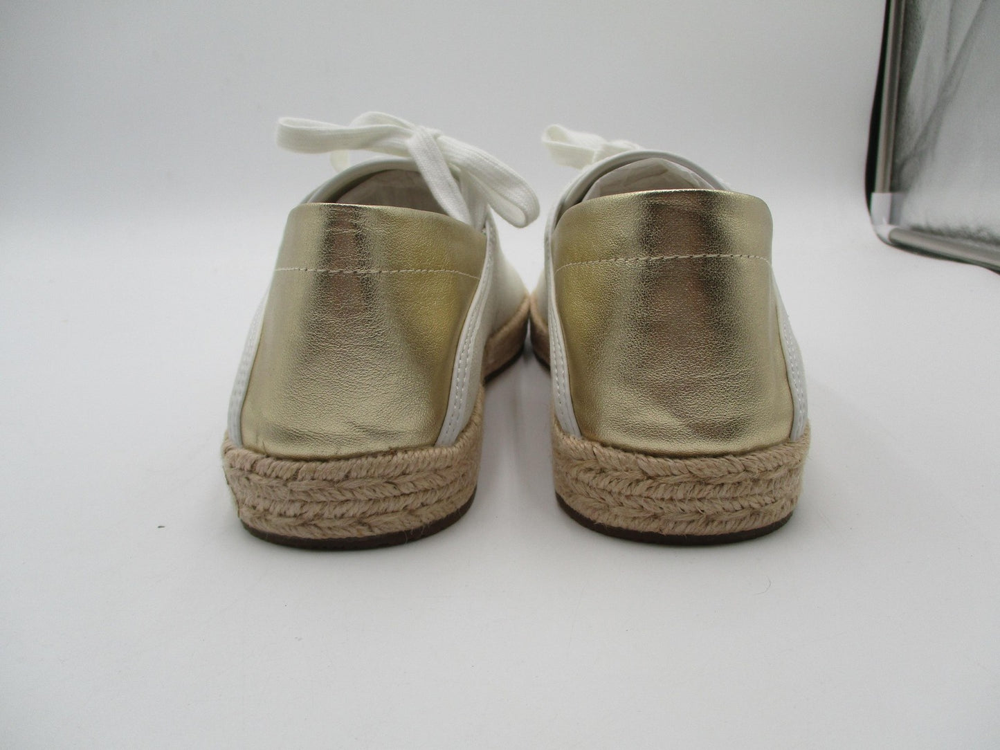 Michael Michael Kors Shoes Womens Size 9 White Canvas Libby Slide 43T1LBFP1D3
