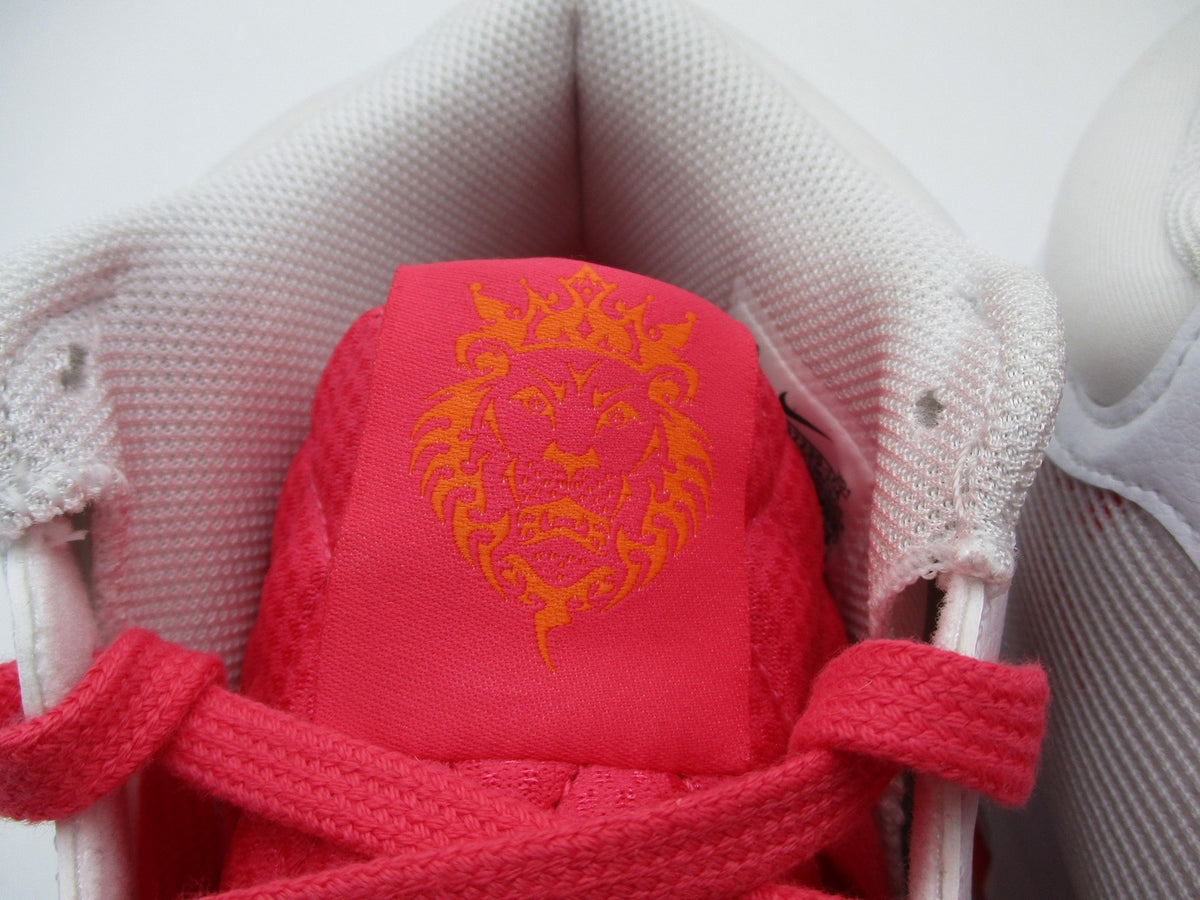 Nike LeBron Shoes Mens Size 11.5 White Pink Mid Top Basketball FB2239-1042
