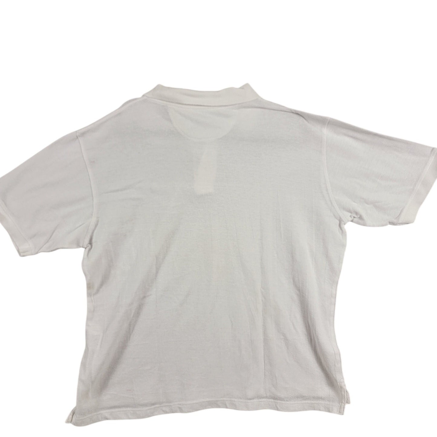 Pine Trails Mens Pique Polo Shirt White Cotton Blend Short Sleeve 2XL Preowned1