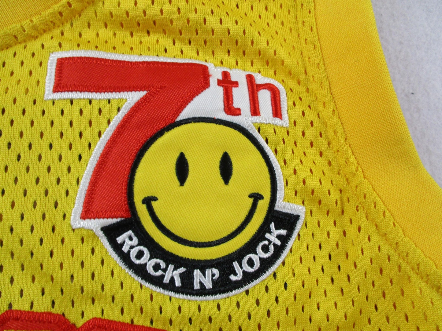 90's Headgear Classics Jersey Mens Medium Yellow Method Man MTV Rock N Jock 14864