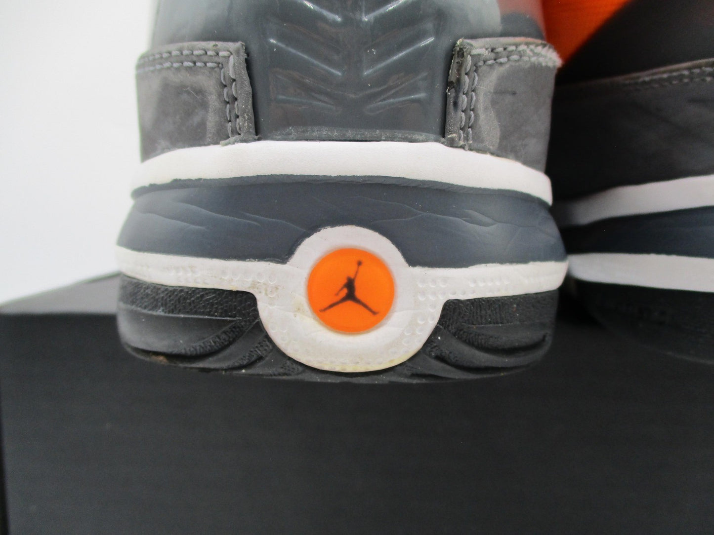 Jordan Shoes Men Sz 11.5 Orange Gray High Top Basketball Sneakers 580590801 1H510