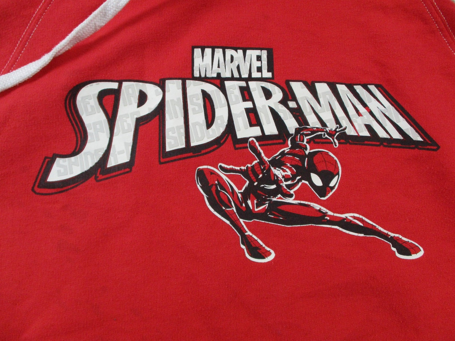 Marvel Hoodie Mens Small Red Pullover Fleece Sweatshirt SpiderMan Graphic Lined3