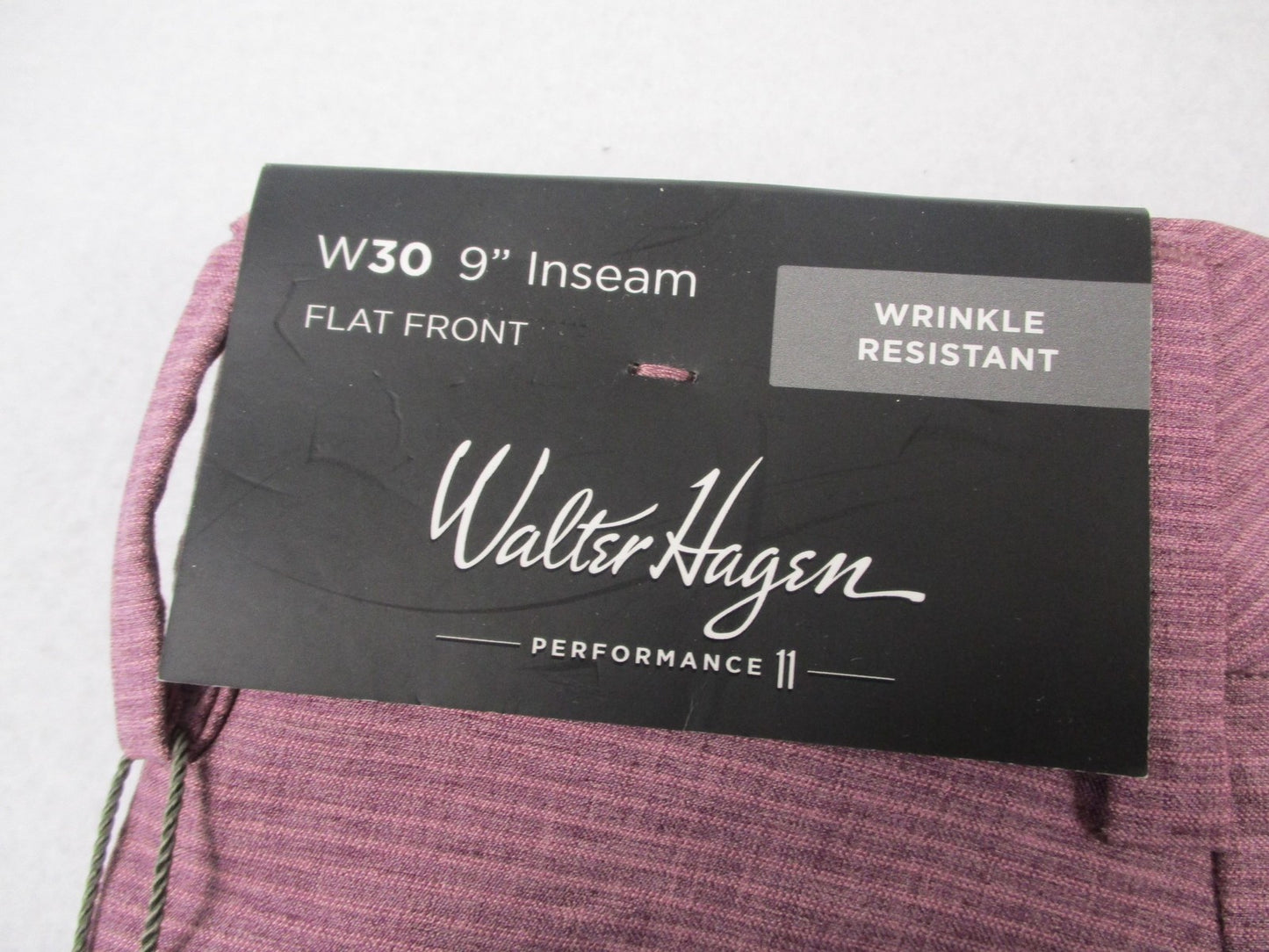 Walter Hagen Performance 11 Golf Shorts Mens 30 Beet Purple Micro Lines
