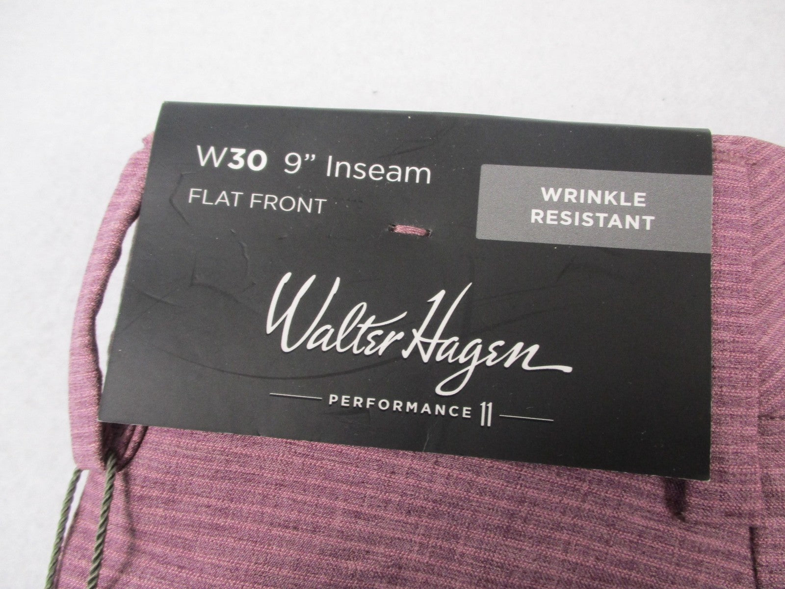Walter Hagen Performance 11 Golf Shorts Mens 30 Beet Purple Micro Lines