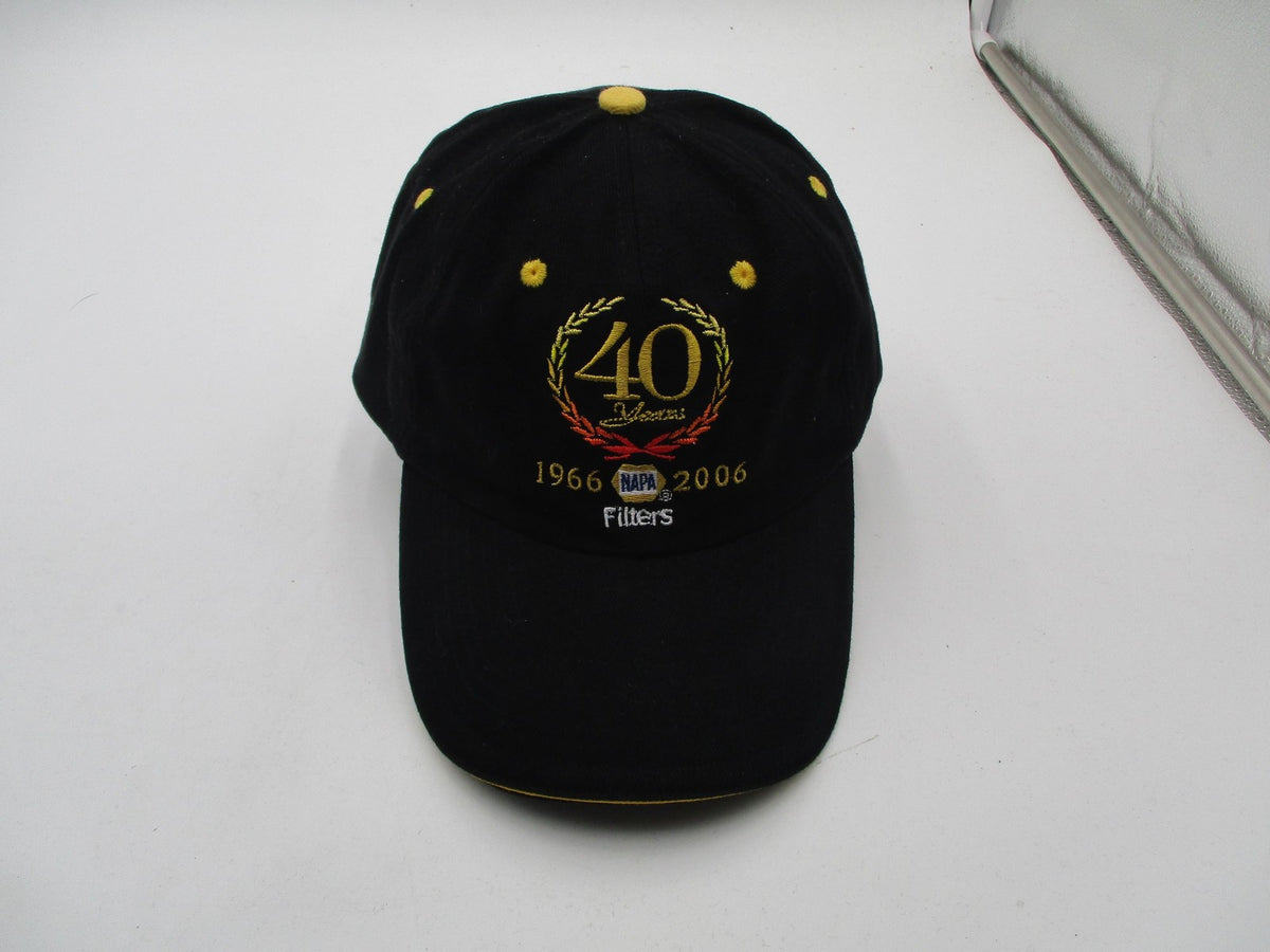 NAPA Filters Hat Cap Strap Back Mens One Size Black 40 Years Anniversary Logo2