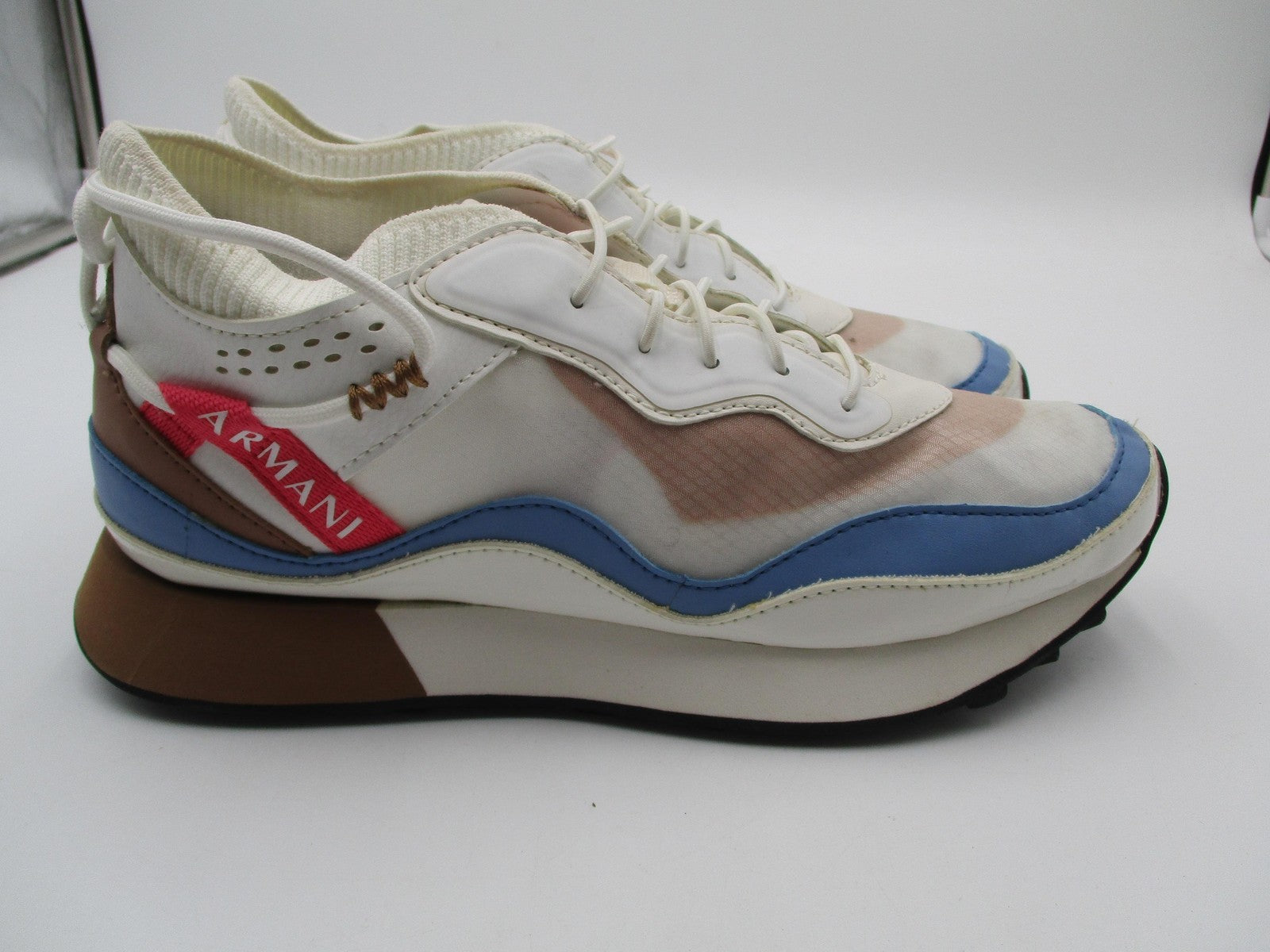 Armani Exchange Shoes Womens Size 7 Multicolor Colorblock Sneakers XDX122XV7117