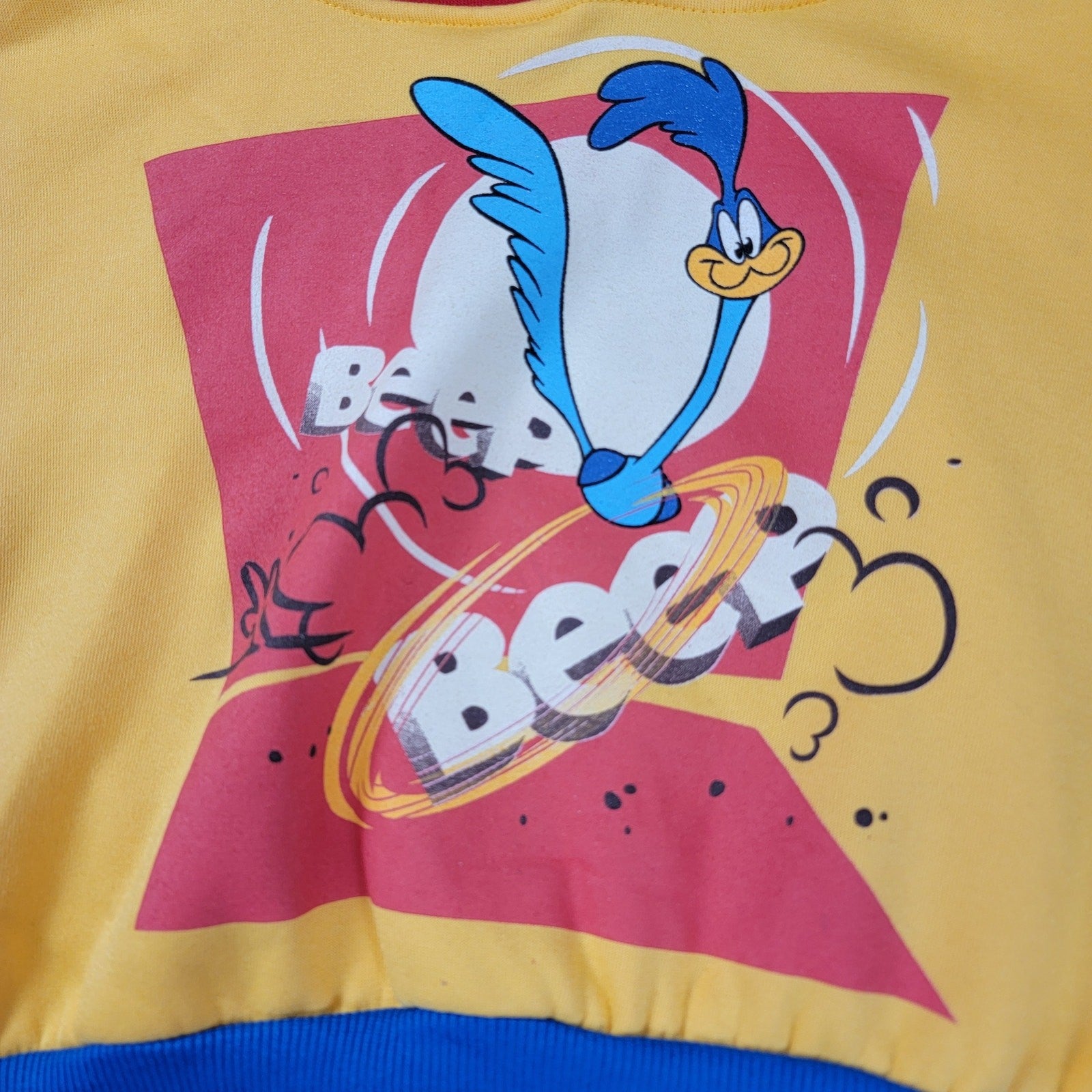 Members Only Loony Tunes Crop Top Hoodie Womens Sz S