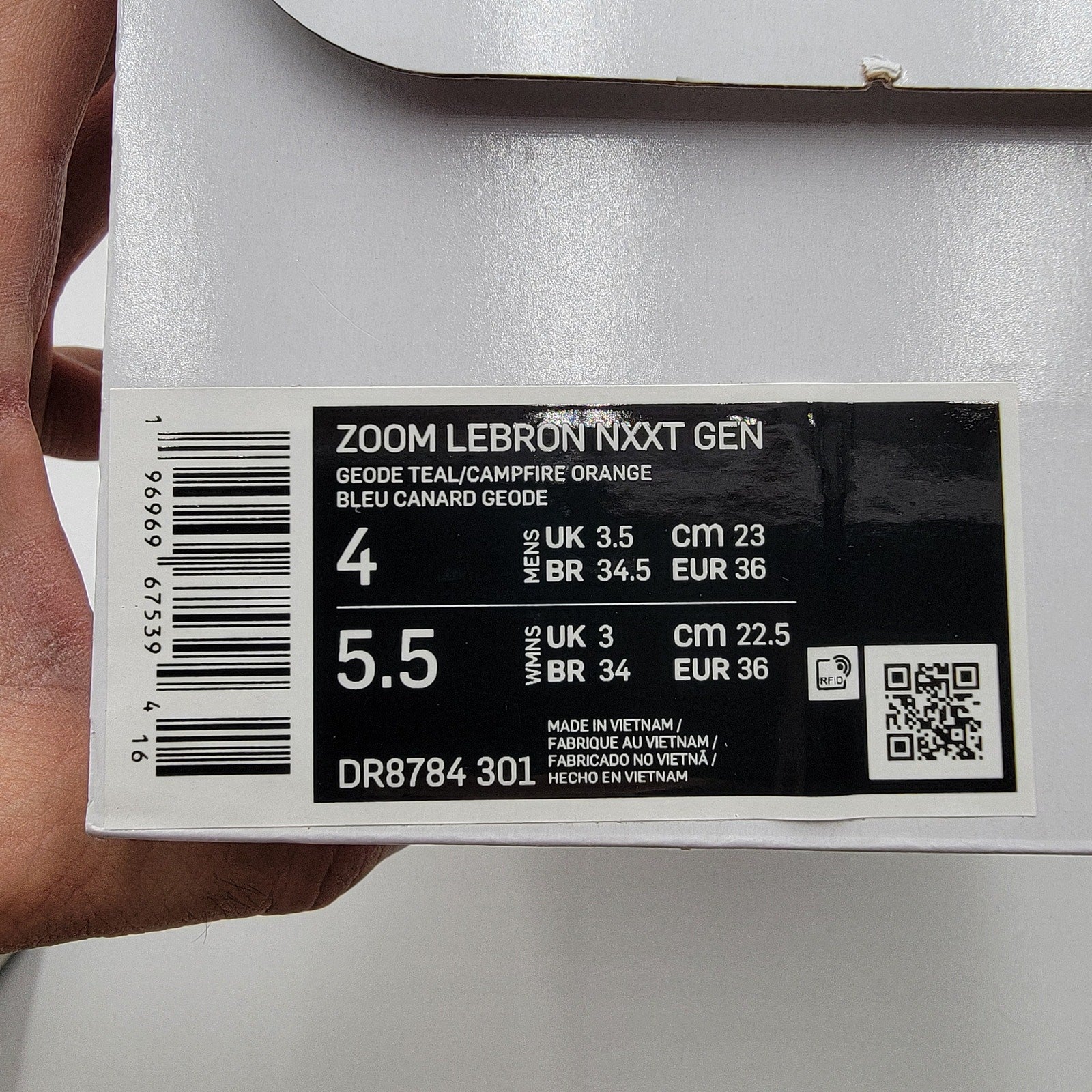 Nike Zoom LeBron NXXT Gen 'Geode Teal' Sz 4M DR8784-3019