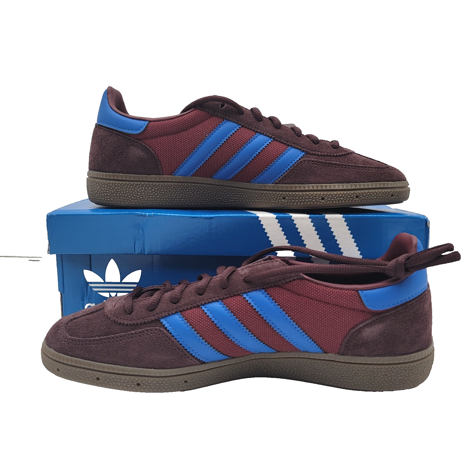 Adidas Handball Spezial Mens Shoes Size 9, Color: Burgundy/Royal Blue UF95301