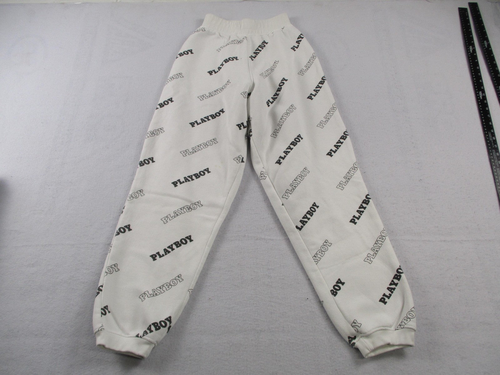 Missguided X Playboy Tracksuit Set Women's 2 White Fleece Hoodie & Joggers14