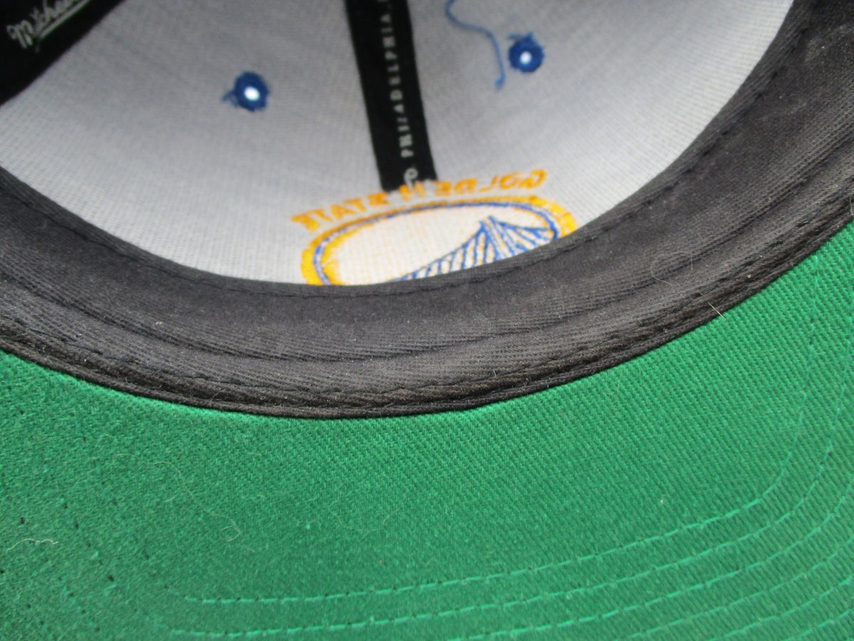 Golden State Warriors Hat Cap Snap Back One Size Blue NBA Mitchell Ness10