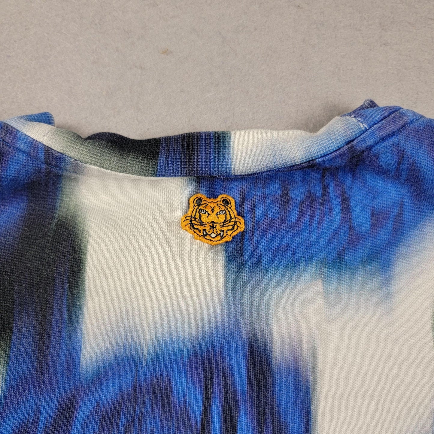 Kenzo Shirt Mens Medium Blurry Rose Floral Graphic Tiger Portugal 9772