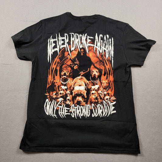 Young Boy Never Broke Again Only the Strong Survive Tee Black Sz L0