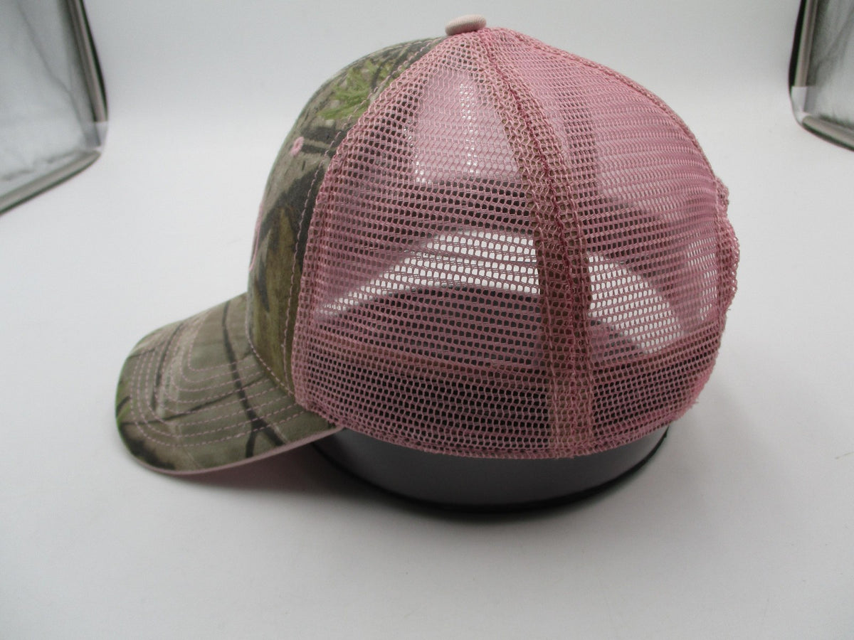 The Game Hat Cap Strap Back Womens One Size Pink Camo Duck Commander Trucker4