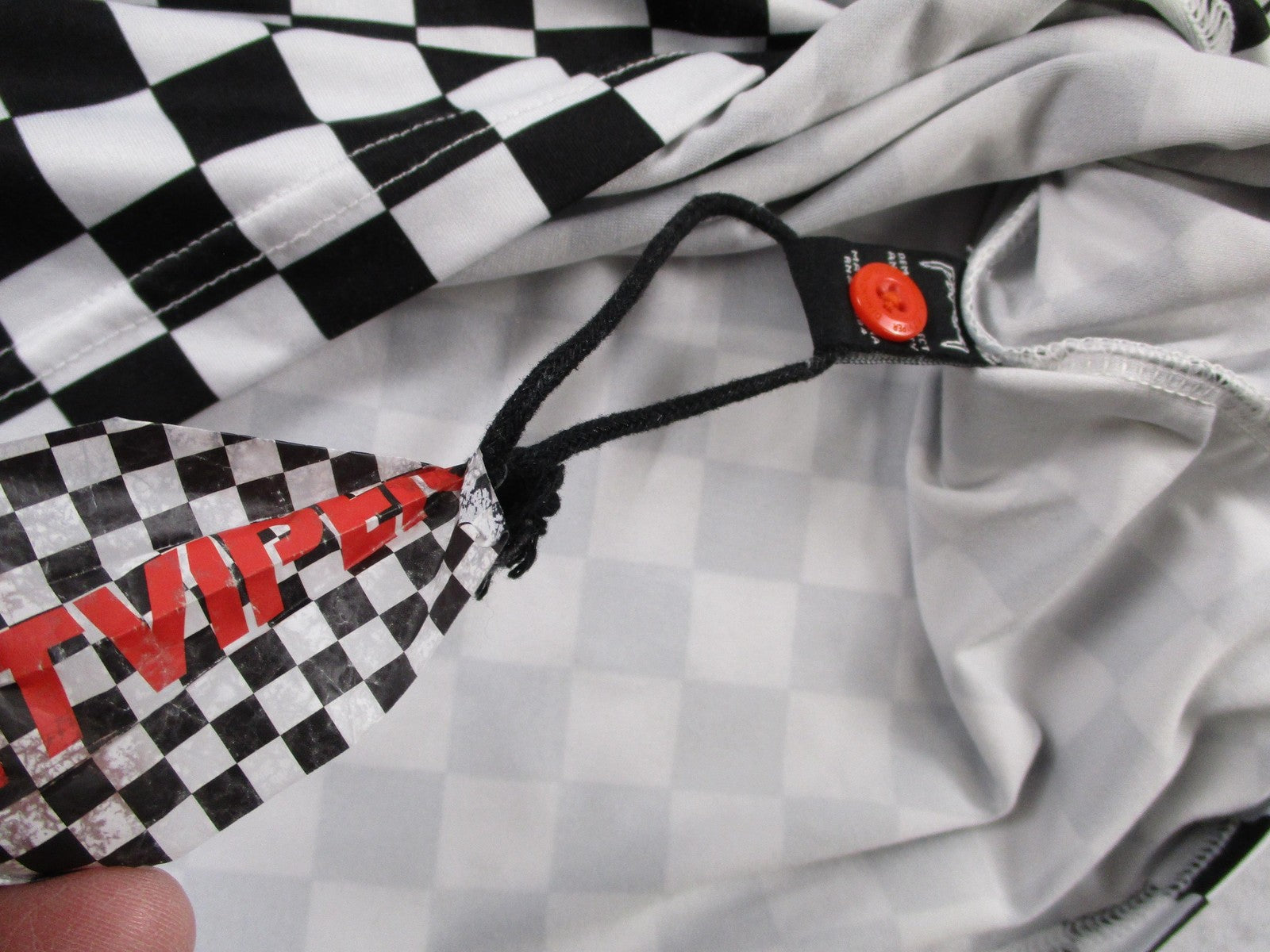 Pit Viper Polo Shirt Mens Large Multicolor Checkered Racing Graphic NWT 16993