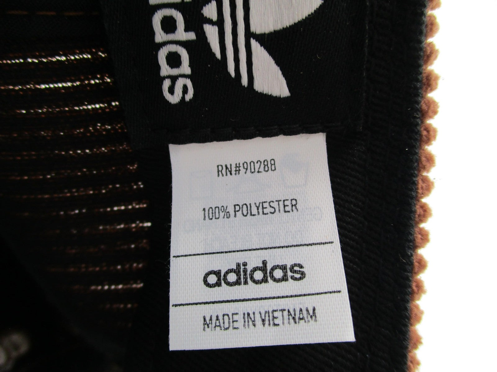 Adidas Hat Cap Strap Back Brown Corduroy Originals Trefoil Mens One Size10
