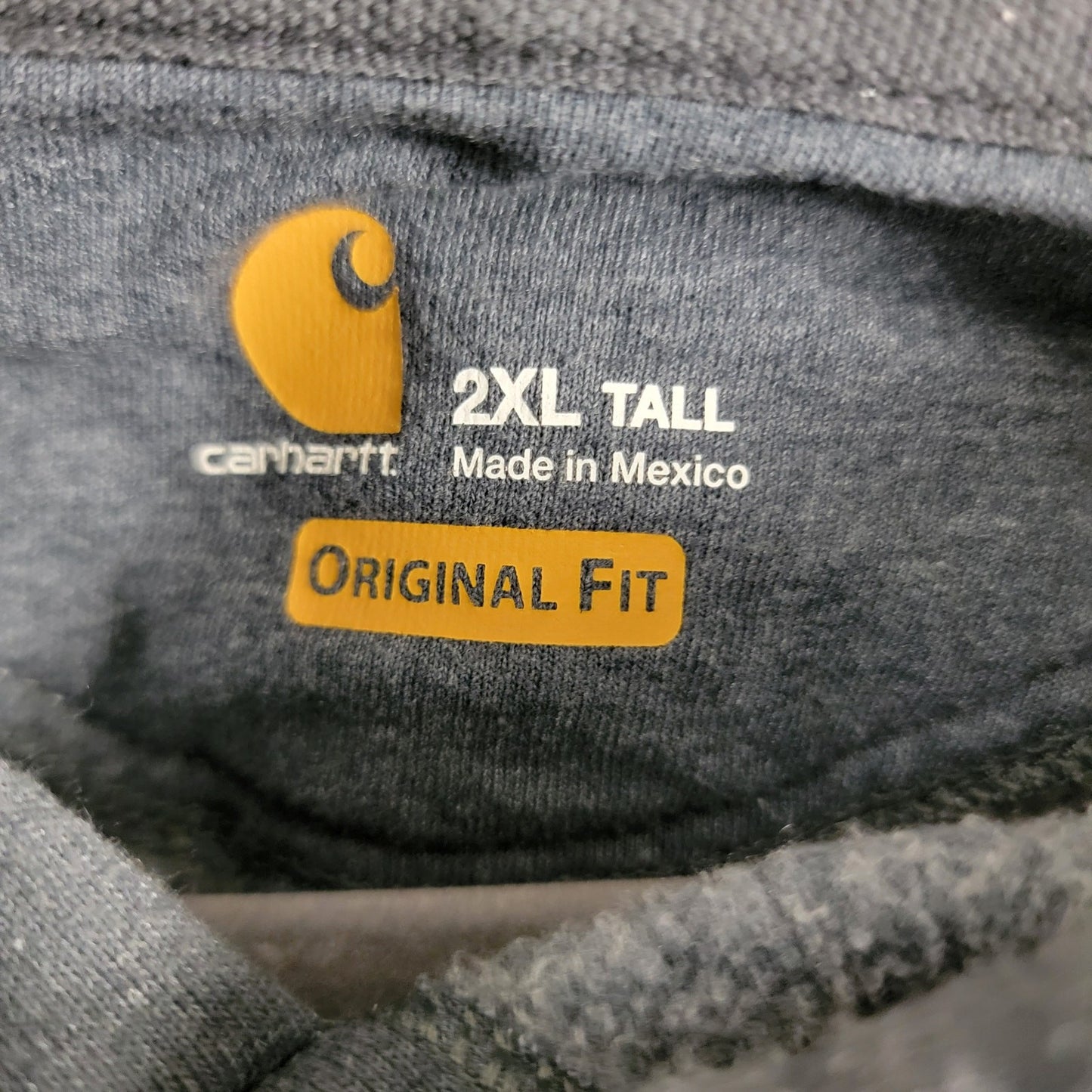Mens Carhartt Pullover Pocket Hoodie Sz 2XL Tall