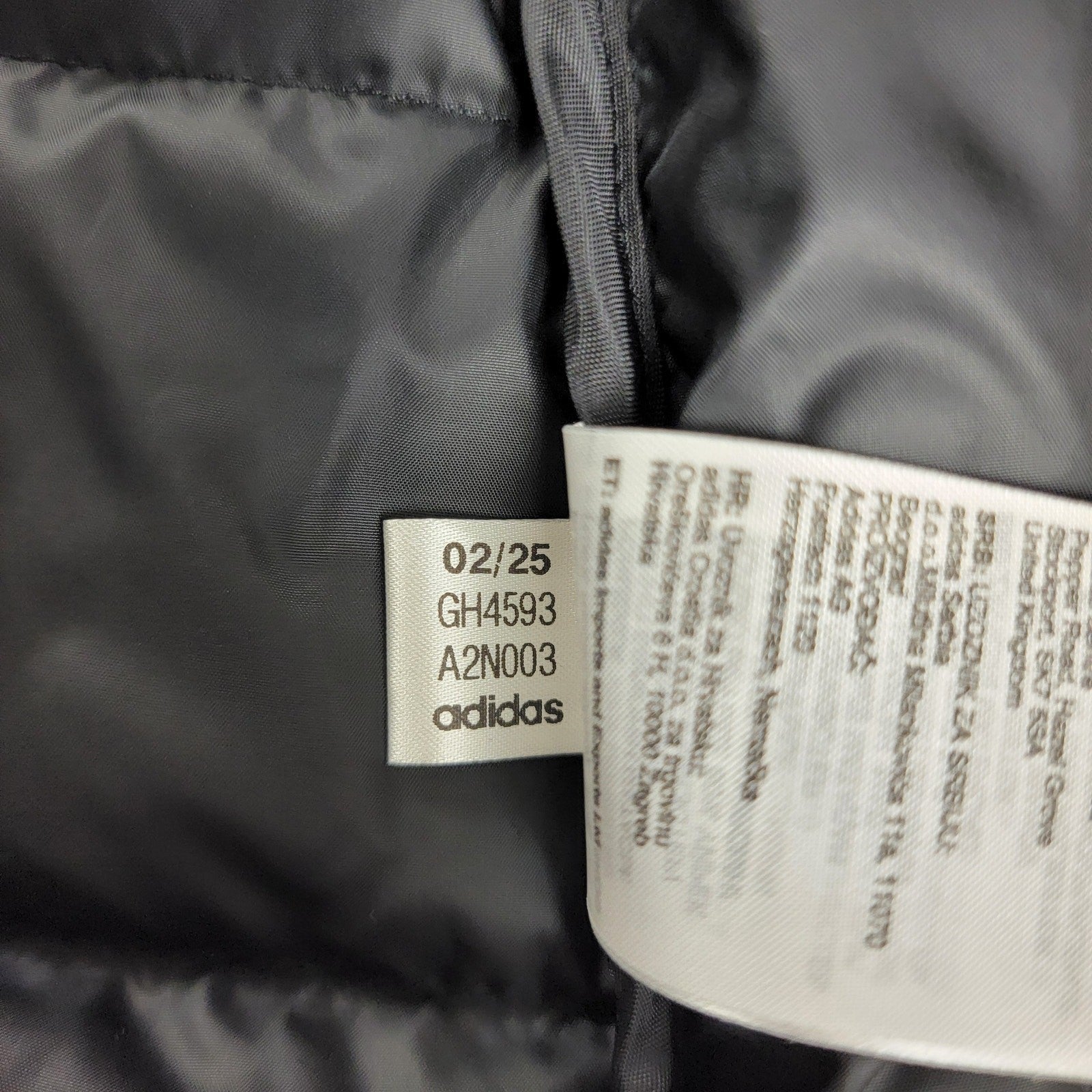 Adidas Womens Down Jacket w Hood Black Sz M GH4593 6