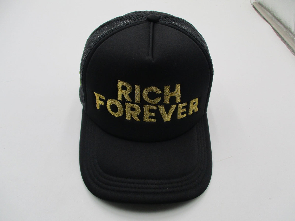 Crowns By Lids Rich Forever Hat Cap Snap Back Mens One Size Black Gold Lettering7