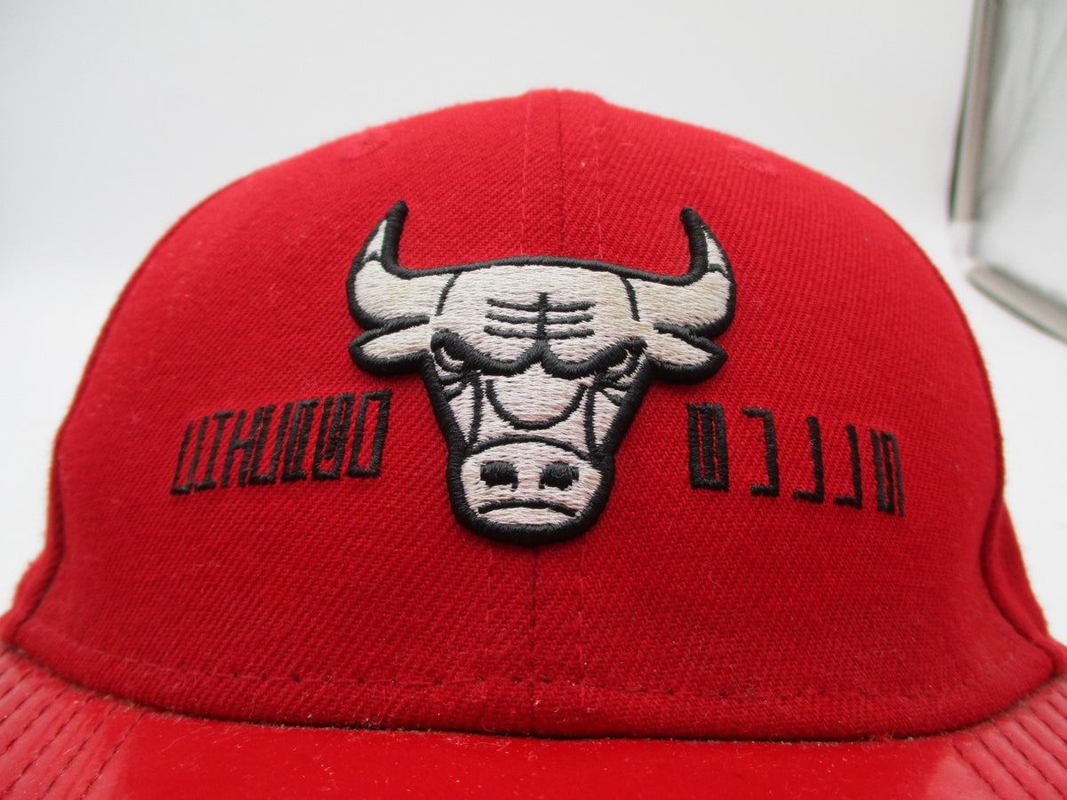 Chicago Bulls Hat Cap Strap Back One Size Red NBA Basketball Mens New Era2